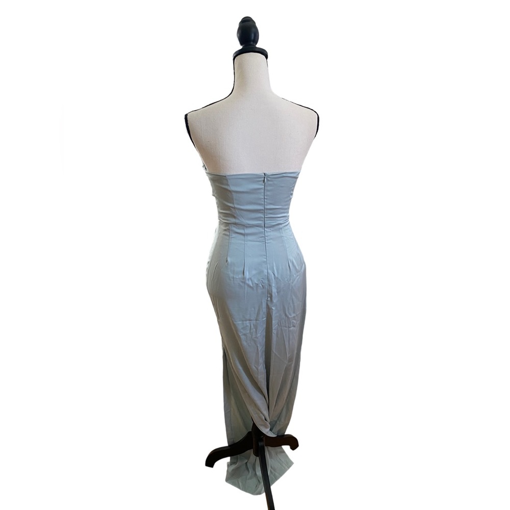 Strapless Satin Maxi Dress - Picture 3 of 3